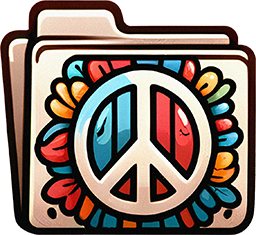 Hippie Flower Symbol Icon